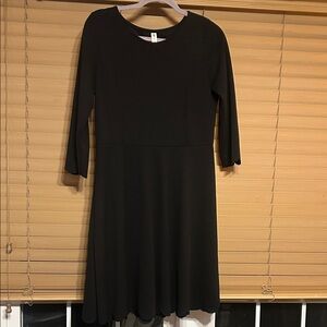 Vanilla Bay Elegant Black Long Sleeve Dress